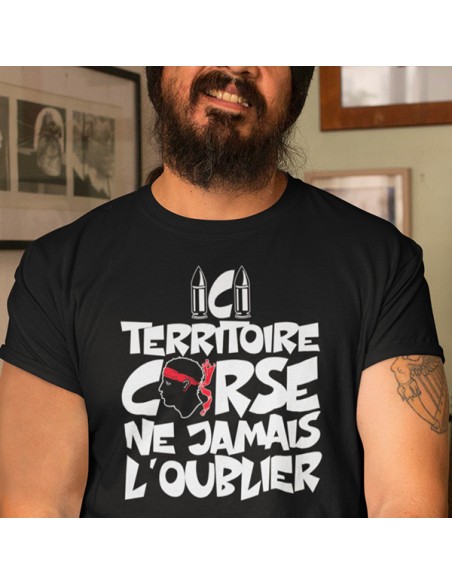 Tee shirt humour ici territoire Corse