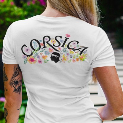 Tee shirt Corse fleurs Corsica