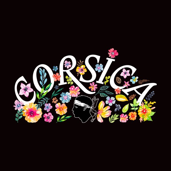 T-shirt Corse fleurs Corsica T-shirt Corse fleurs Corsica