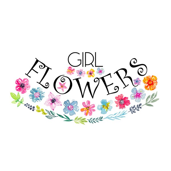 Tee shirt amour Girl flowers Tee shirt amour Girl flowers