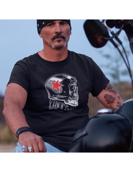 Tee shirt biker vintage motor