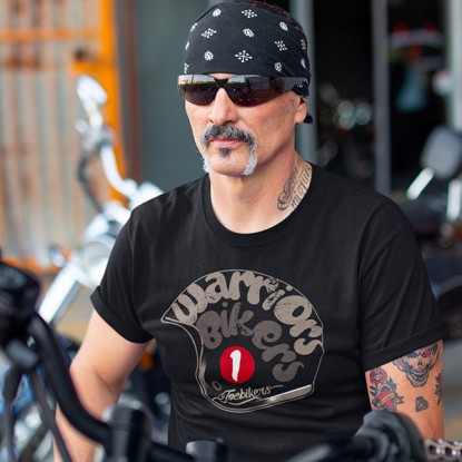 T shirt biker warrior vintage