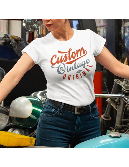 T shirt motard vintage Custom original