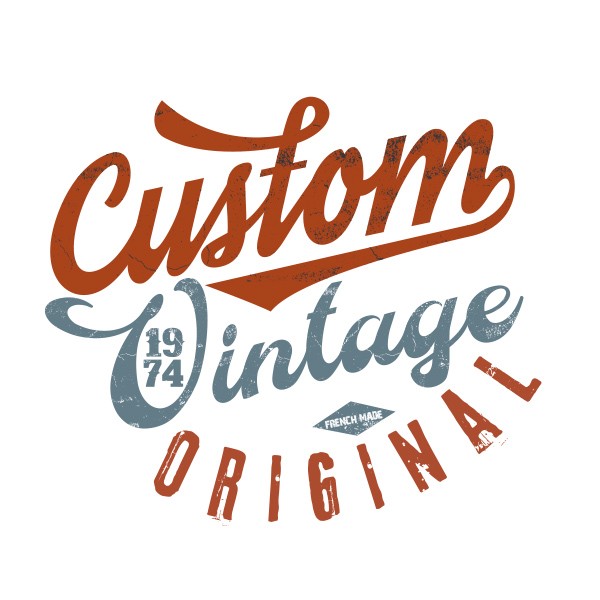 T-shirt motard vintage Custom original T-shirt motard vintage Custom original