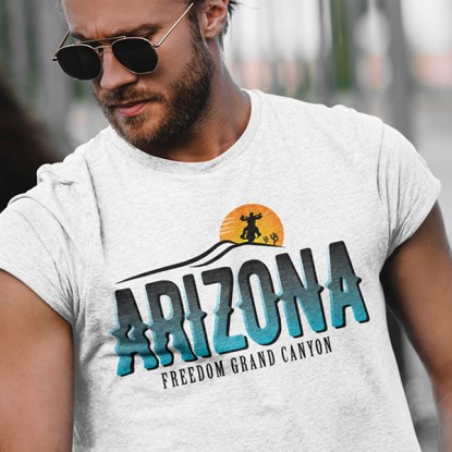 T shirt biker vintage Arizona