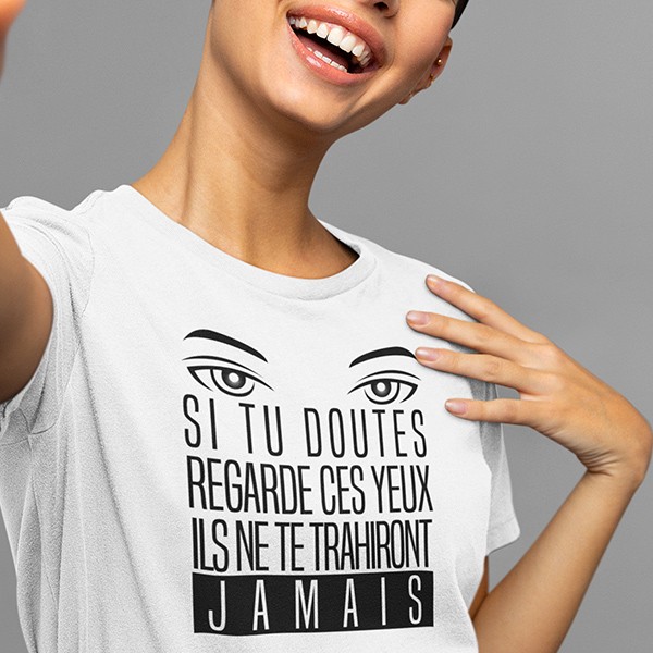 T shirt amour si tu doutes T shirt amour si tu doutes