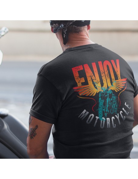 T-shirt motard vintage Enjoy