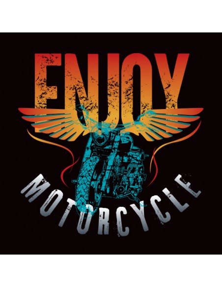 T-shirt motard vintage Enjoy motorcycle