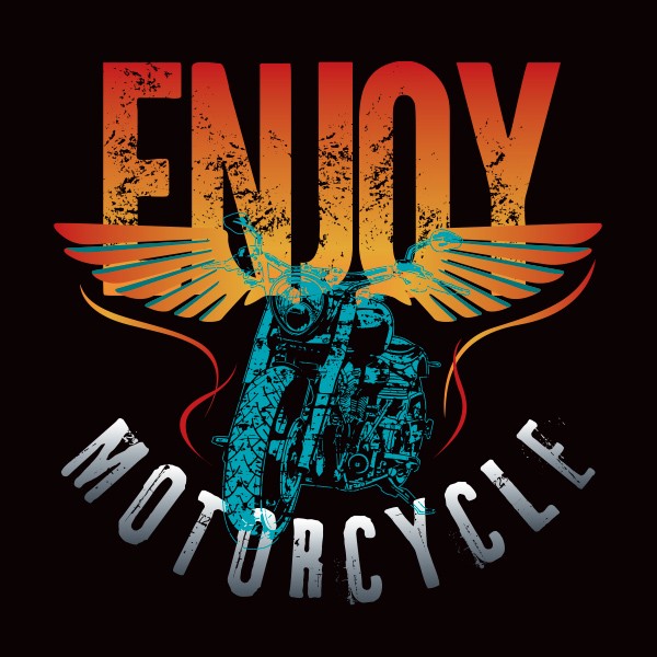 T-shirt motard vintage Enjoy motorcycle T-shirt motard vintage Enjoy motorcycle