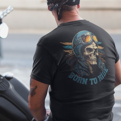 T shirt moto vintage born to ride