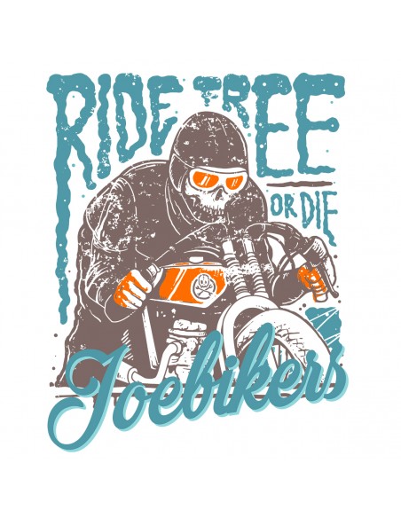 Tshirt biker ride free or die