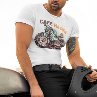 T-shirt vintage biker cafe racer