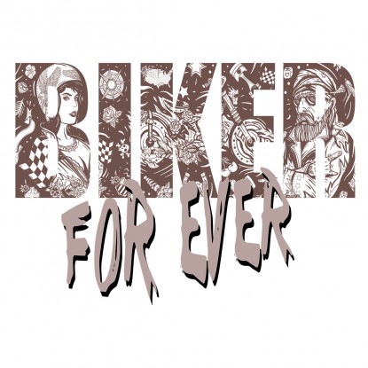 Tshirt biker for ever 2