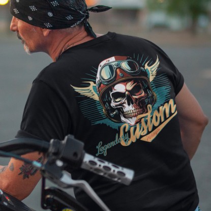 T shirt motard - Corsica vintage 2 - Avomarks