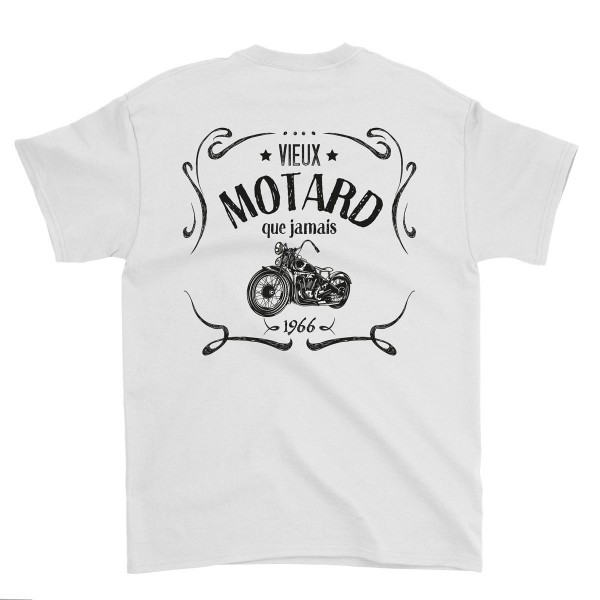 T-Shirt Humour Vieux Motard, idée Cadeau Tshirt Moto, Coupe ajustée, 100%  Coton (S) : : Mode