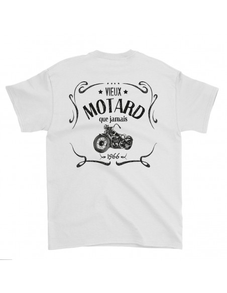 Tee shirts moto vintage homme Vieux motard que jamais