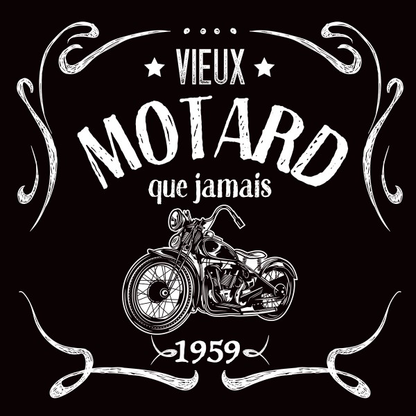 T-shirt Vieux Motard Que Jamais Impression Haute Qualité 100% Coton - Foto 5