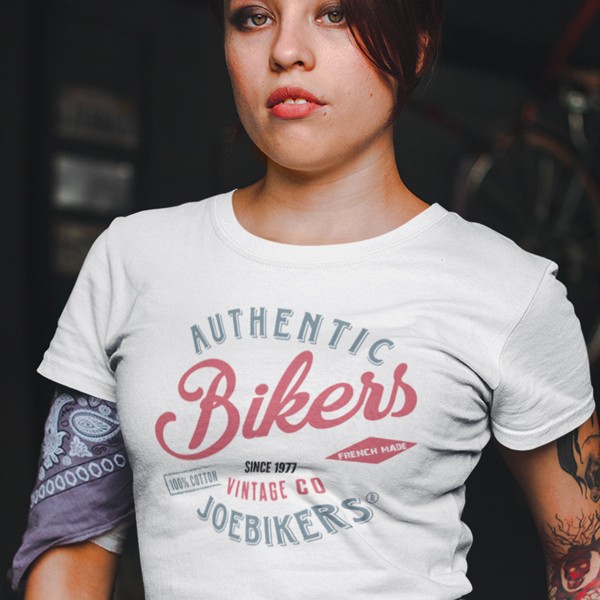 Tshirt moto vintage authentic bikers