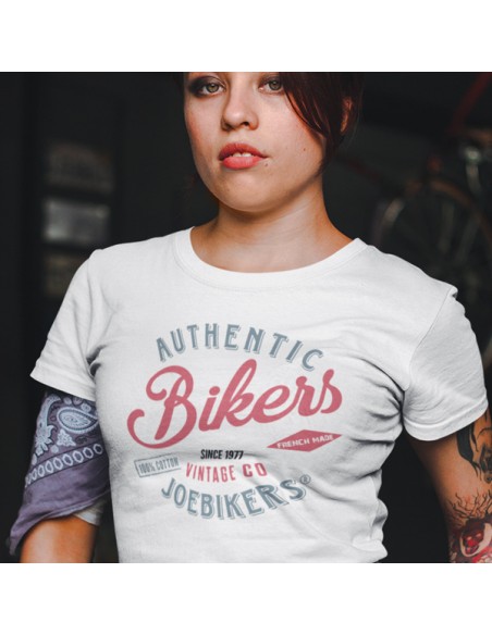 Tshirt moto vintage authentic bikers