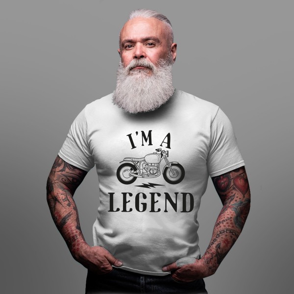 T shirt moto vintage homme I'm a Legend