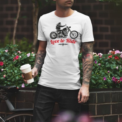 T-shirt moto homme l'amour de rouler 2