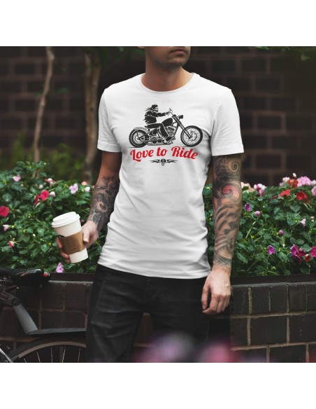 T shirt moto homme l'amour de rouler