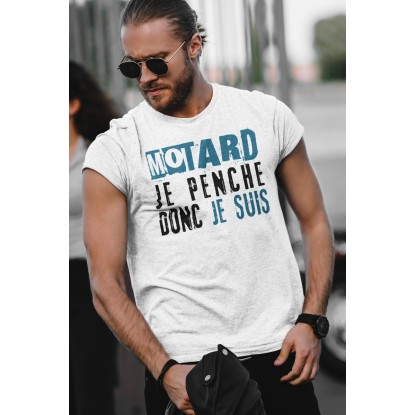 T-shirt motard je penche donc je suis 2